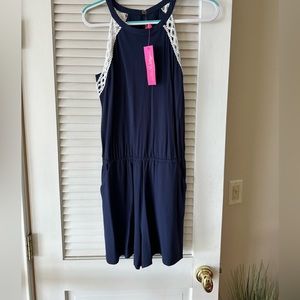 Lily Pulitzer Romper style outfit with back zipper.